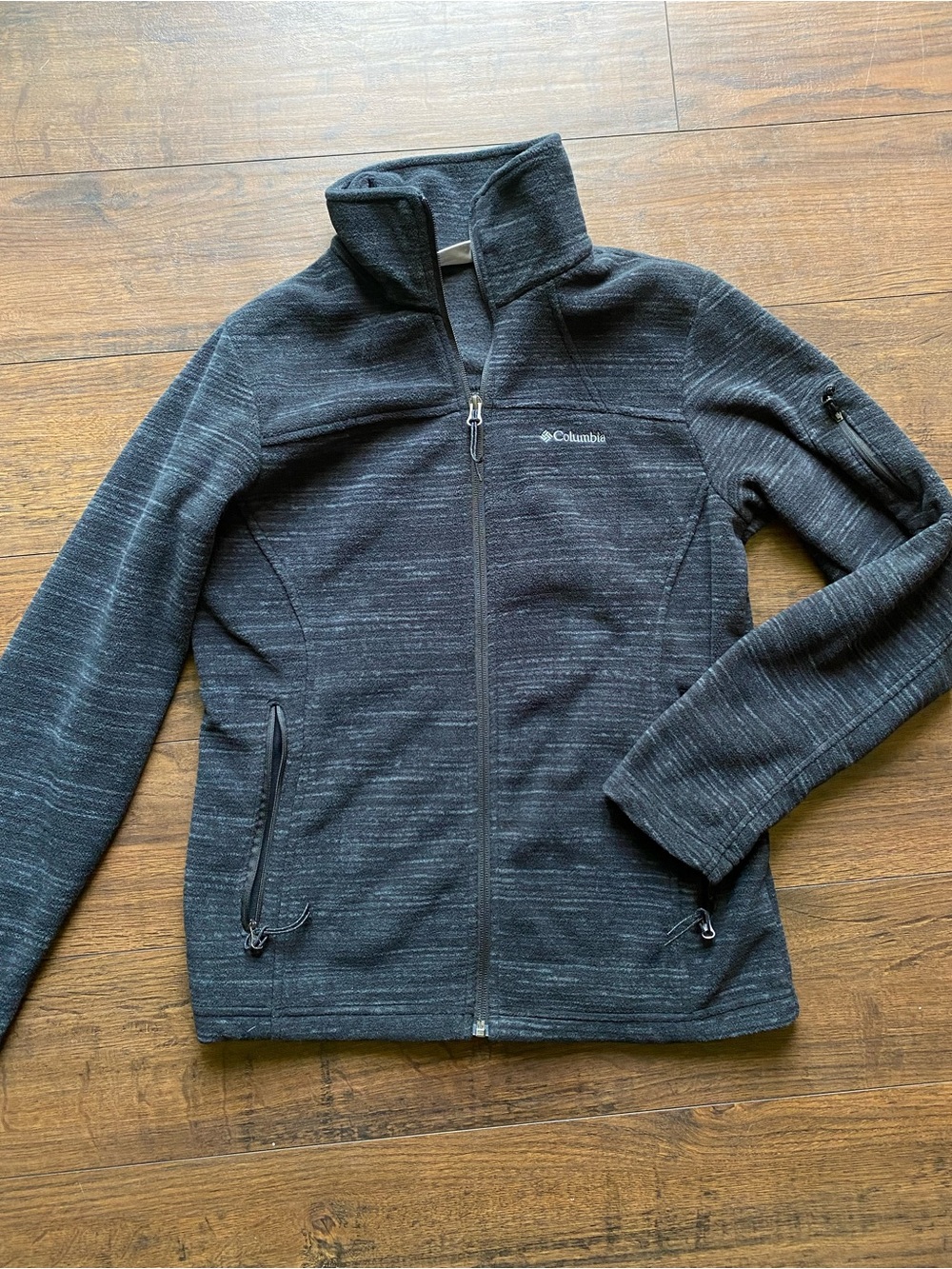 NWOT Columbia Dark Grey Heather Fleece Jacket
